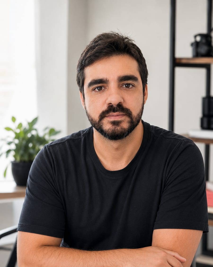 Douglas Fonseca, en su espacio de trabajo